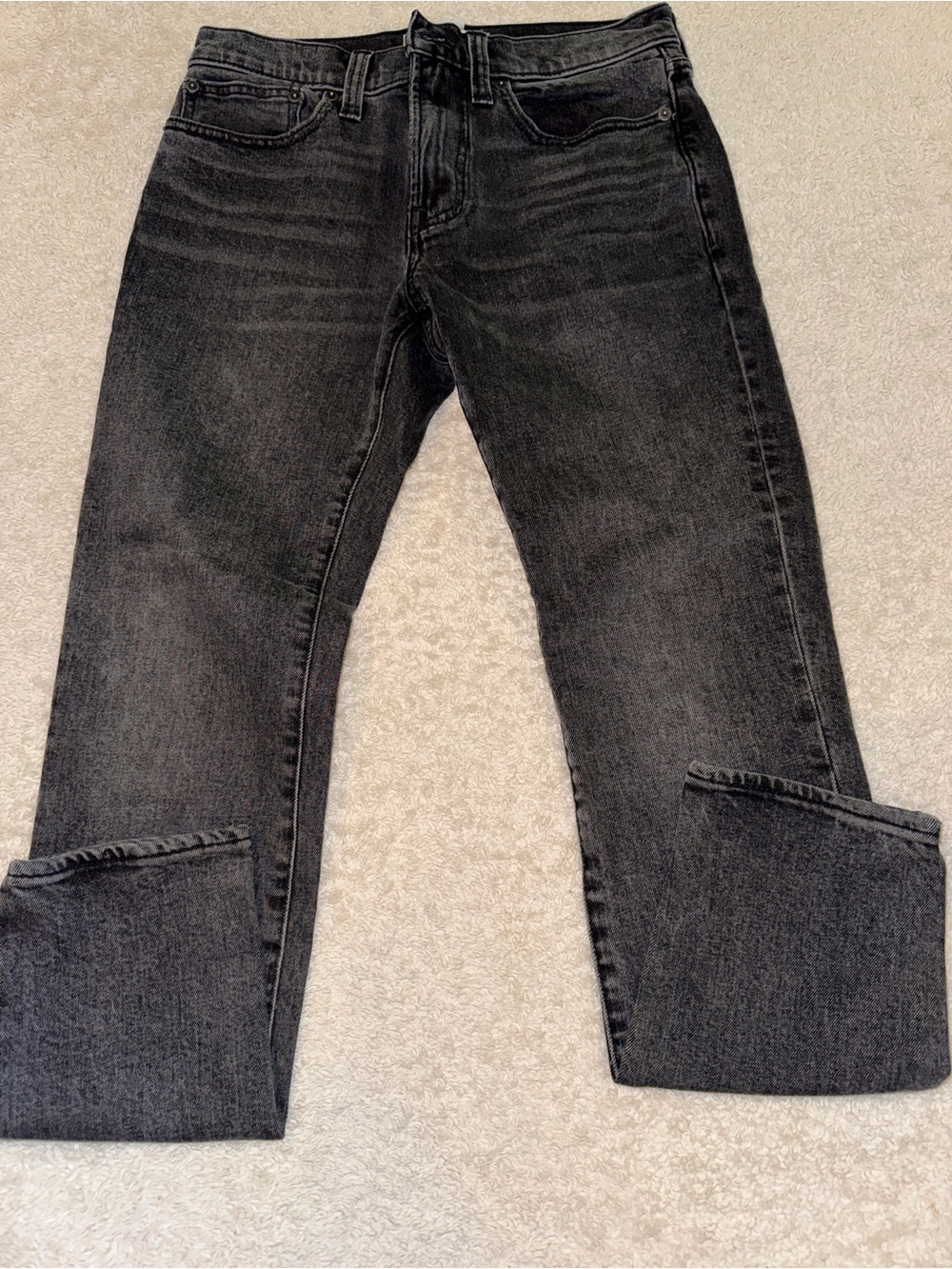 Madewell Men's Slim Black Washed Jeans Athletic Slim Size 28x30